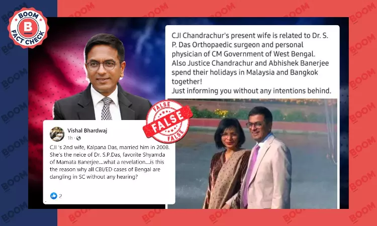 Viral Posts Claiming CJI Family Ties To Bengal CMs Physician Are False