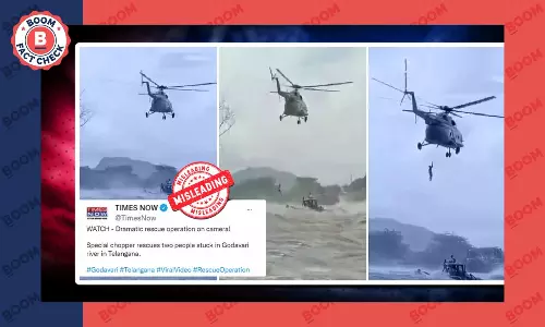 Times Now, India Today Air 2021 Rescue Video From Andhra Pradesh As Telangana
