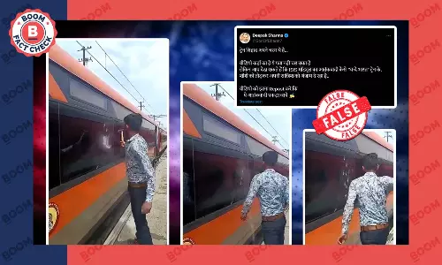 Video Of Glass Removal From Vande Bharat For Maintenance Viral With False Communal Claim