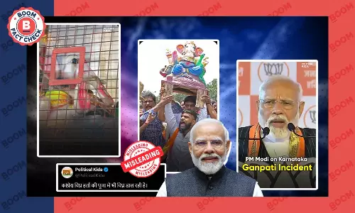 PM Modi Repeats Misleading Claim Of Ganesh Idol “Put Behind Bars” In Karnataka