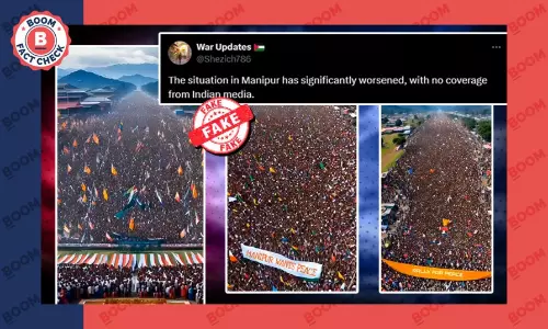 AI-Generated Visuals Falsely Shared As Massive Rallies For Peace In Manipur