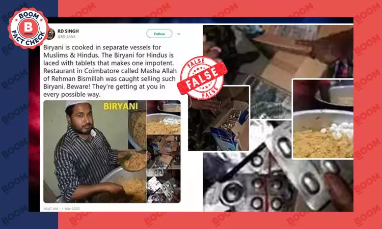 Fake: Coimbatore Restaurant Serving Biryani To Make Hindus Impotent