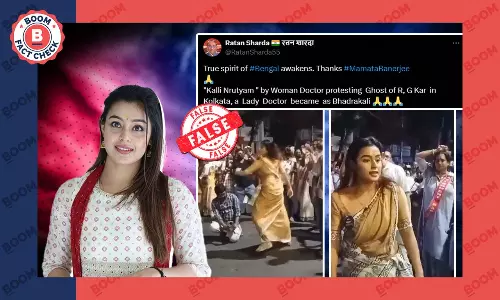 Actor Misidentified As Doctor Dancing At Protest Against RG Kar