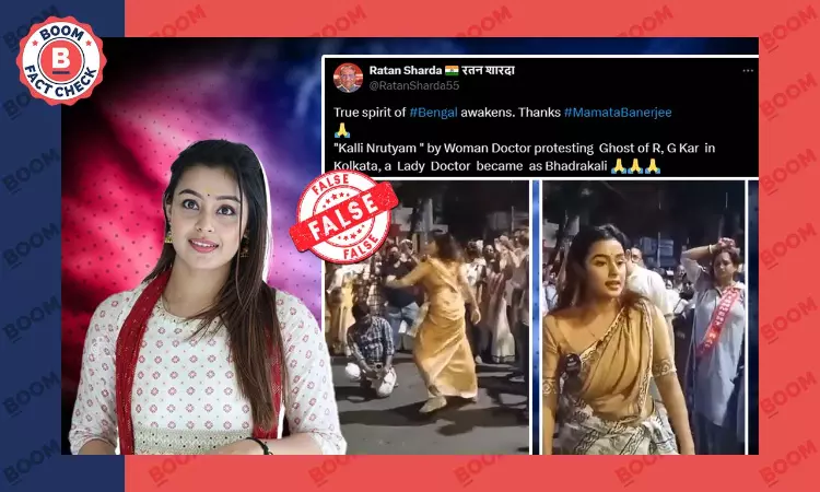 Actor Misidentified As Doctor Dancing At Protest Against RG Kar