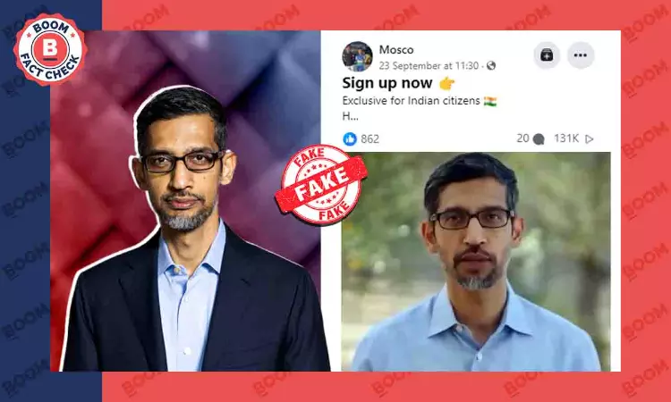 AI Voice Clone Used To Show Sundar Pichai Promoting Fake Google Invest Platform