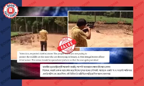 Did An Indian Forest Officer Hunt A Deer? A FactCheck
