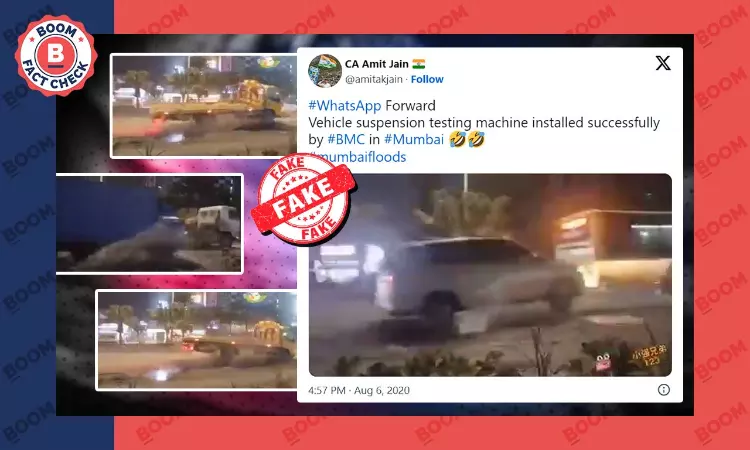 Video From China Viral As Vehicles Driving On Potholed Mumbai Roads