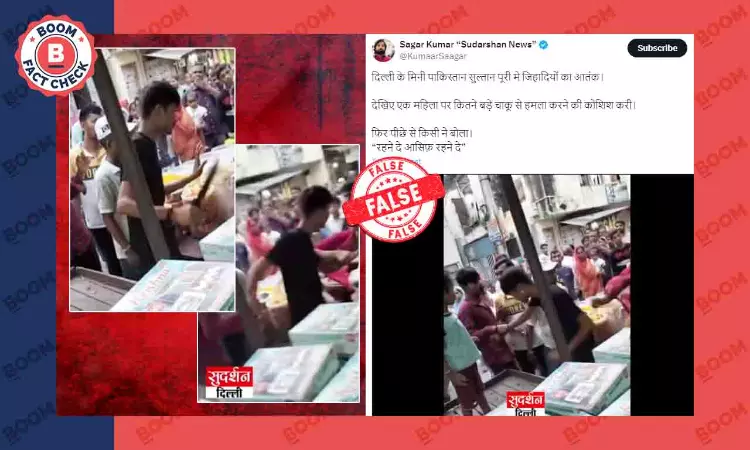 Video of Man Brandishing Knife In Delhis Sultanpuri Viral With False Communal Claim