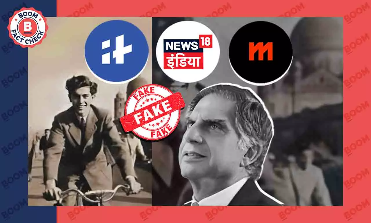 News Outlets Run AI-Generated Photo Showing Ratan Tata Cycling In His Youth