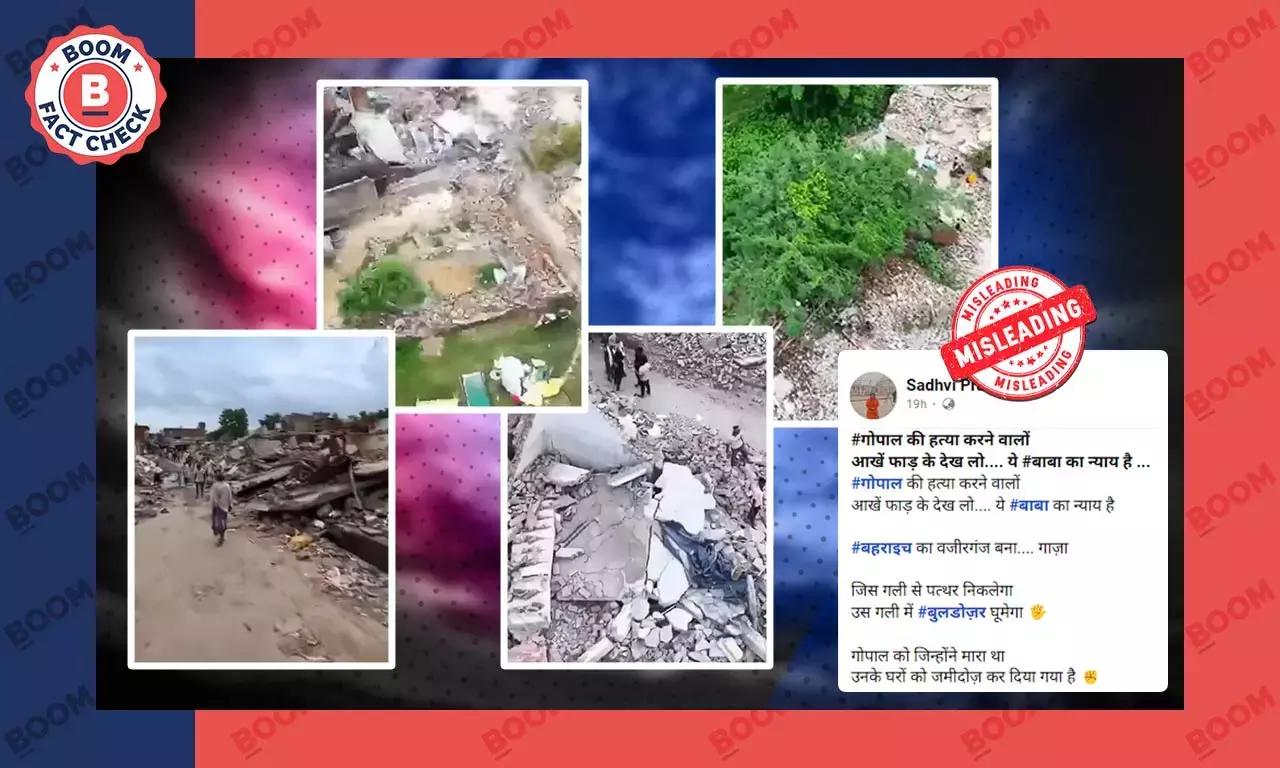 Video Of Anti-Encroachment Demolition Drive In Bahraich Falsely Linked To Recent Violence