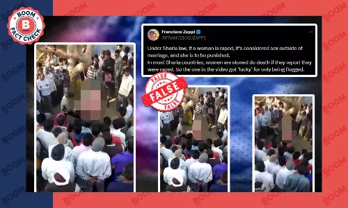 Old Video Of Man Flogging Wife In Public Viral With False Communal Claim