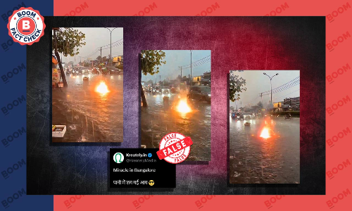 Video Of Electric Wire Short Circuiting In Flooded Road Is Not From Bengaluru