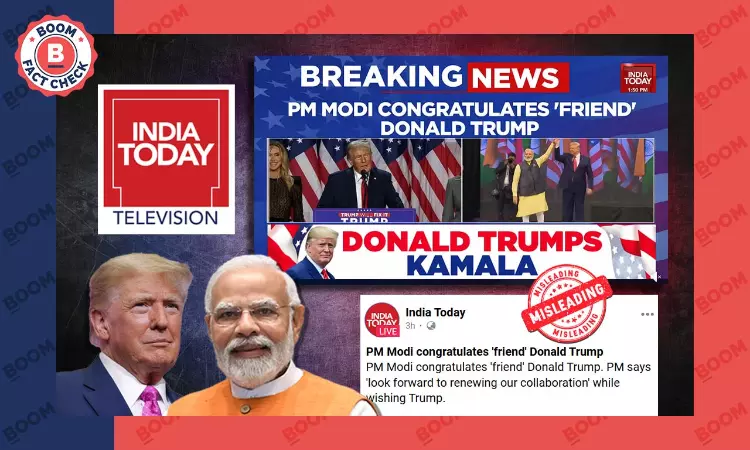 Trump 2.0: India Today Anchor Reads Parody Modi X Post; Corrects Later