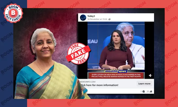 Video Of Nirmala Sitharaman, RBI Governor Promoting Investment Project Is AI Voice Clone