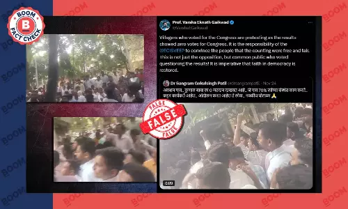 Claim Of Congress Candidate Getting Zero Votes In Maharashtra Village Is False