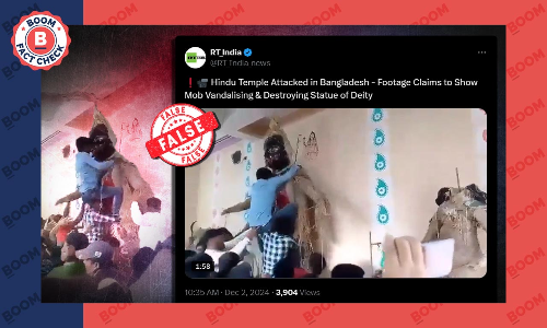 RT India Peddles Video Of Kali Idol Dismantling Tradition In WB As Vandalism