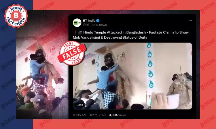 RT India Peddles Video Of Kali Idol Dismantling Tradition In WB As Vandalism