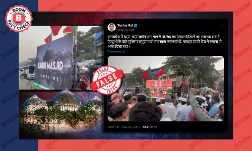 Video Of Babri Masjid Clip Screened In Maharashtra Peddled As Bangladesh