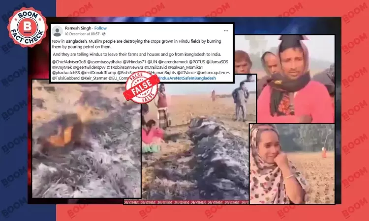Video Does Not Show Muslims Destroying Crops Of Hindu Farmers In Bangladesh
