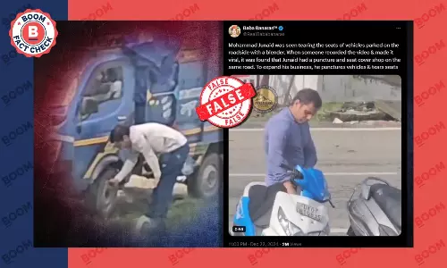 Video Of Man Tearing Bike Seat Covers In Uttarakhand Shared With False Communal Spin