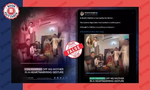 Viral Posts Falsely Claim Son Married His Mother In Pakistan
