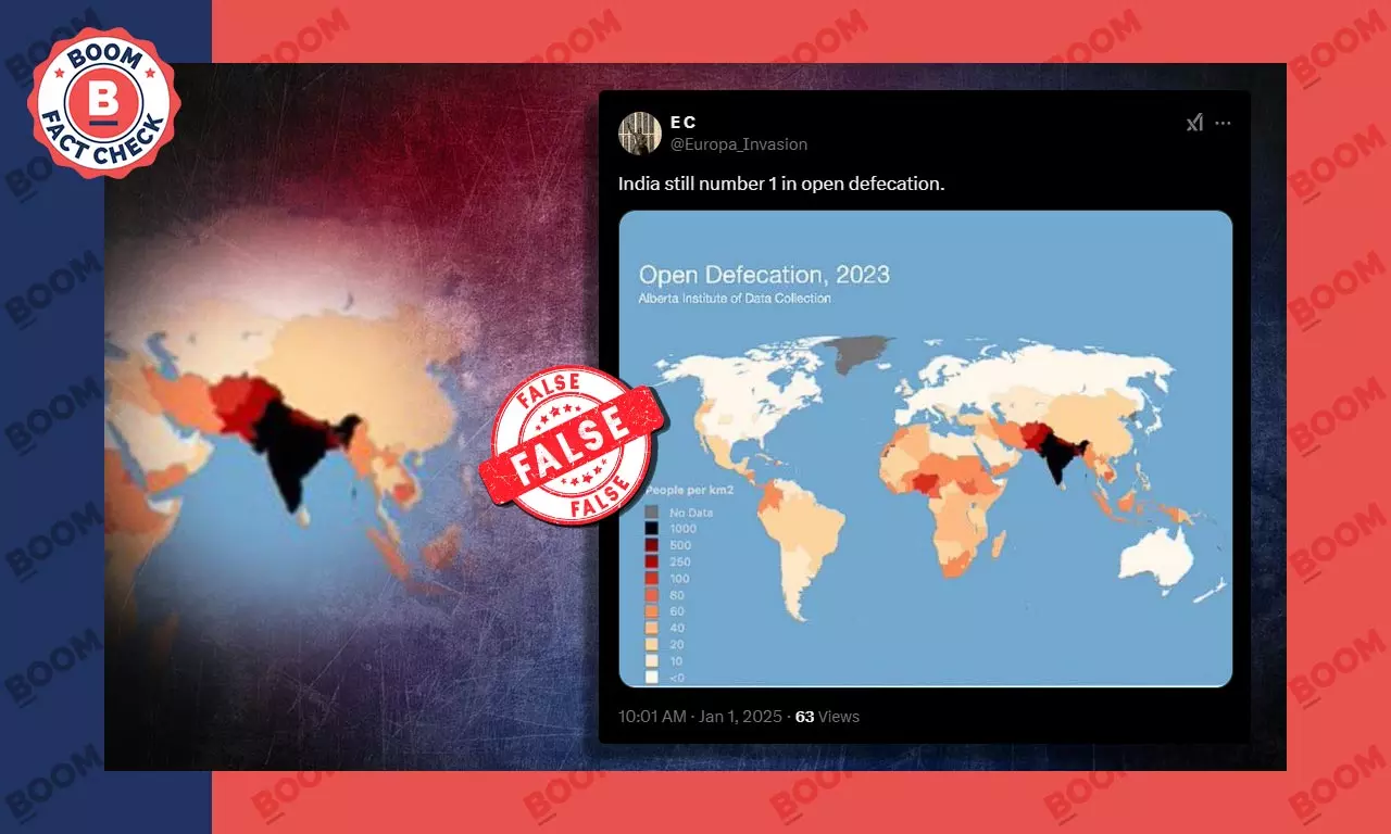 Fake Post Claims India Top Of The List In Open Defecation