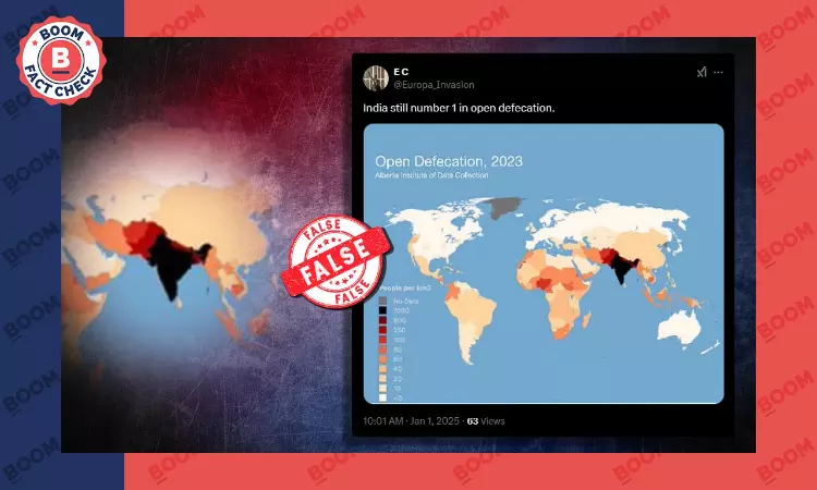 Fake Post Claims India Top Of The List In Open Defecation