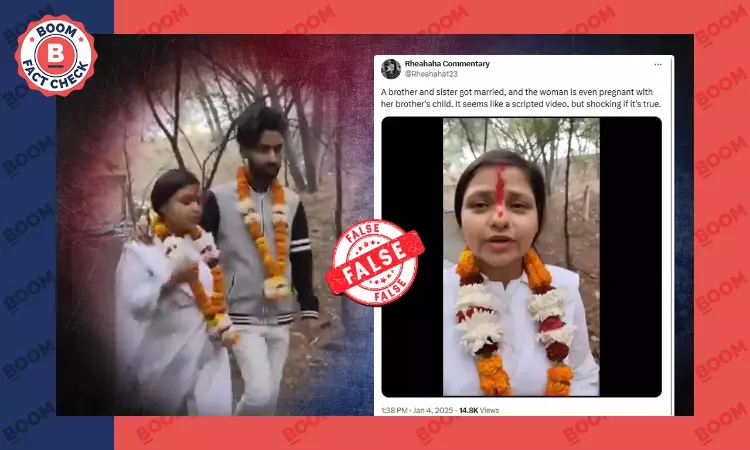 Scripted Video Peddled As Hindu Woman Marrying Brother