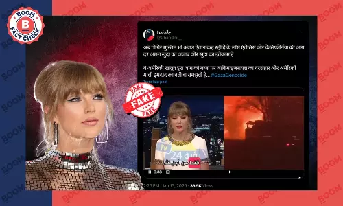 Video Of Taylor Swift Saying LA Fires Are Payback for Gaza Bombing Is Deepfake