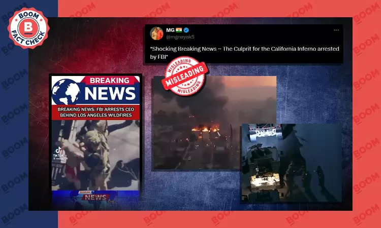 No, Viral News Report Does Not Show FBI Arresting A CEO For LA Fires