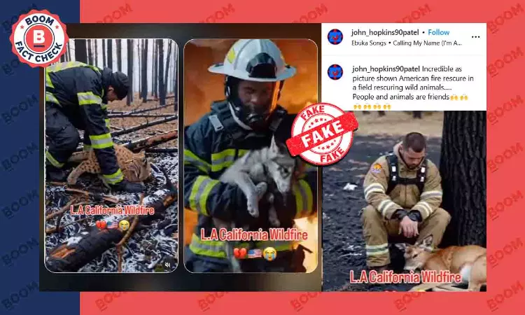 LA Fires: AI Videos Of Firefighters Rescuing Animals Viral As Real Footage