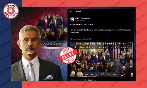 Video Does Not Show S Jaishankar Being Asked To Leave Trump’s Inauguration