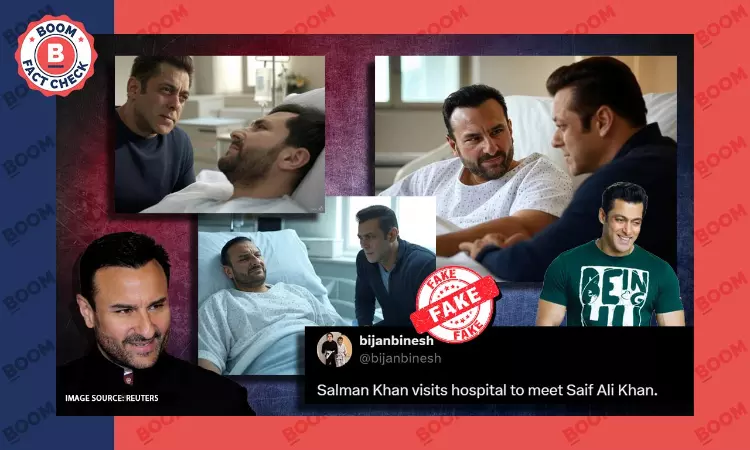 AI Photos Shared As Salman Khan Visiting Saif Ali Khan At The Hospital