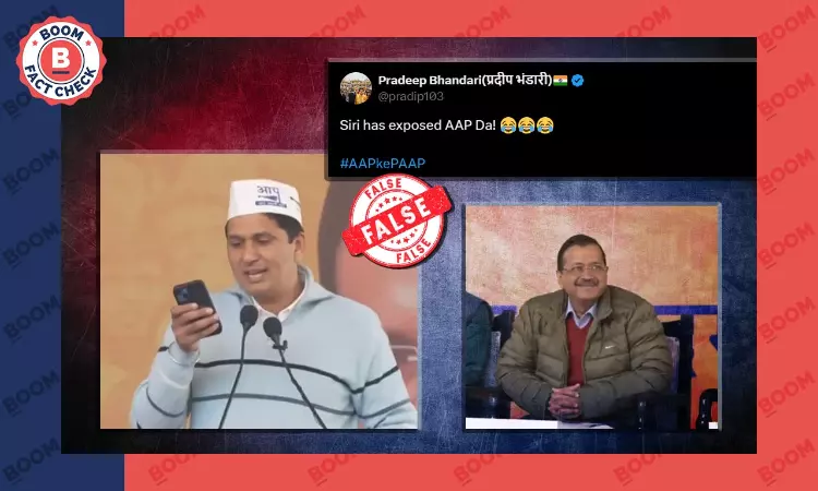 Edited Video Shared As iOS Siri Exposing Delhi Minister Saurabh Bharadwaj