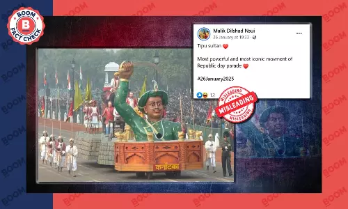 Photo Of Tipu Sultan Tableau At The Republic Day Parade Is From 2014