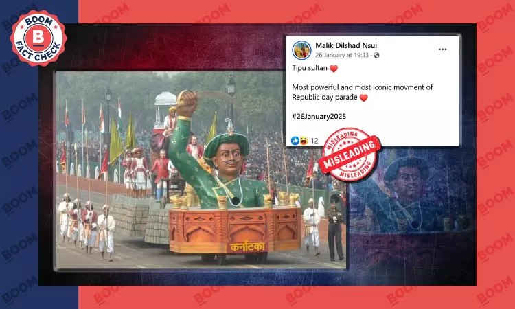 Photo Of Tipu Sultan Tableau At The Republic Day Parade Is From 2014