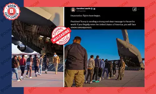 Visuals Of Guatemala Immigrants Deported From US Peddled As Indians