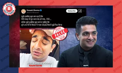 Old Video Of Ranveer Allahbadia Crying Falsely Peddled As Recent