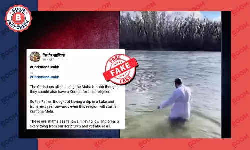 Video Of Orthodox Christian Ritual Falsely Linked To Maha Kumbh