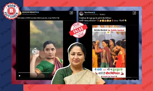 Unrelated Videos Viral As Delhi CM Rekha Gupta Dancing