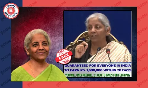 Nirmala Sitharaman AI Voice Clone Used To Promote Fake Investment Platform