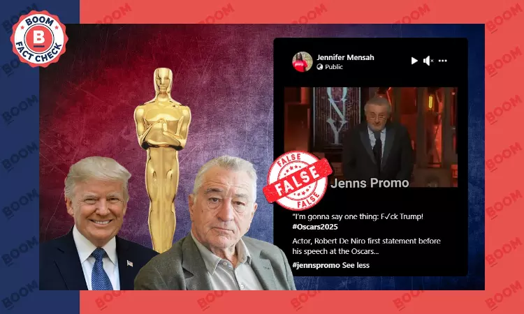 Old Video Of Actor Robert De Niro Swearing At Trump Falsely Linked To Oscars