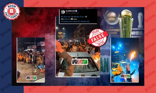 Old Clip Of Afghan Fans Celebrating Falsely Linked To India’s ICC CT 2025 Win