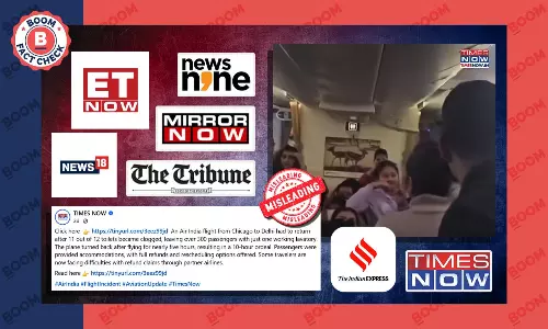 News Outlets Misreport Old Video Linking It To Air India Flight’s Return To Chicago