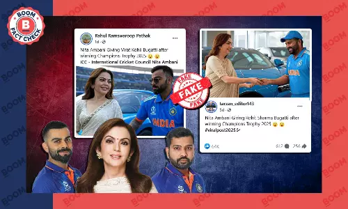 Viral Photos Of Nita Ambani Gifting Luxury Cars To Cricketers Are AI-Generated
