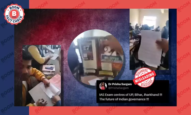 Video Of Mass Cheating In Law Exam Falsely Linked To UPSC