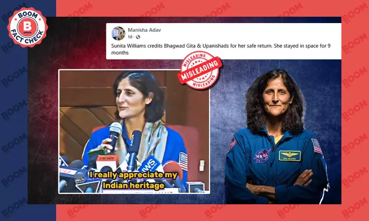 2013 Video Of Sunita Williams On Bhagavad Gita Viral As Recent