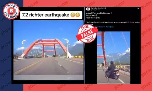 Old Video Of Taiwan Bridge Viral As Recent Myanmar Earthquake Visuals