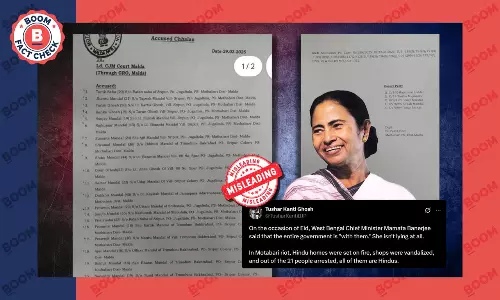 Malda Violence: Viral Posts Share Partial Arrest List With Communal Claim