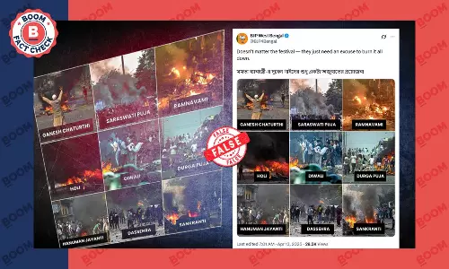 Murshidabad Riots: BJP WB Uses CAA Protest Photos; Peddles Communal Claim